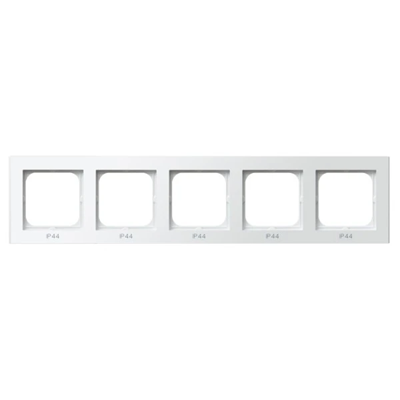 SONATA Five-gang frame for IP44 switches, white