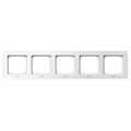 SONATA Five-gang frame for IP44 switches, white