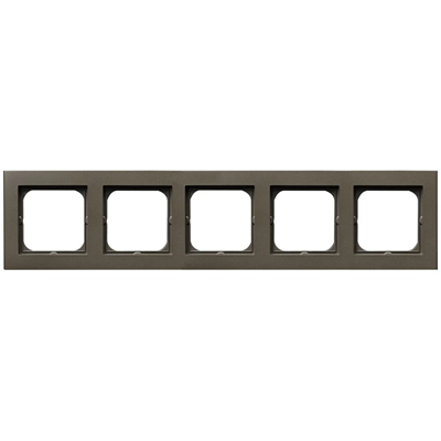 SONATA Fivefold frame chocolate metal
