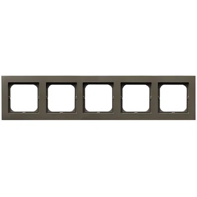 SONATA Fivefold frame chocolate metal