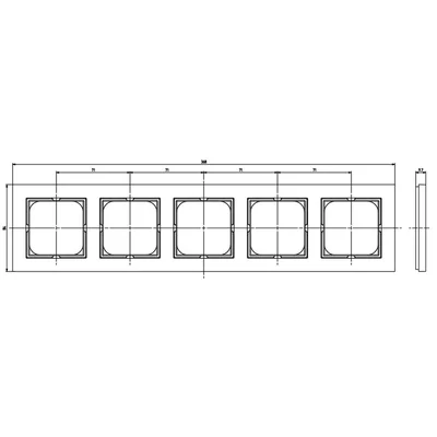 SONATA Fivefold white frame