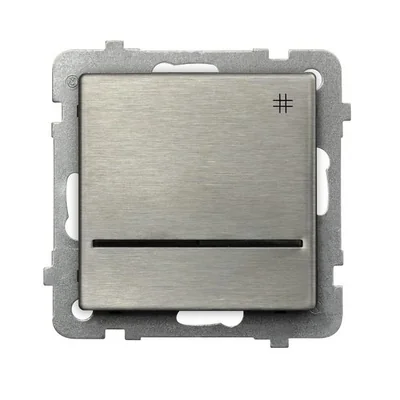 SONATA INOX STEEL Conector en cruz con iluminación, acero inoxidable, sin marco