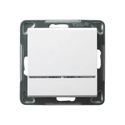 SONATA Interruptor unipolar con retroiluminación, blanco, sin marco