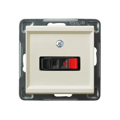 SONATA Loudspeaker socket, single ecru