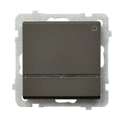 SONATA Opening switch "bell" made of illuminated chocolate metal, without frame