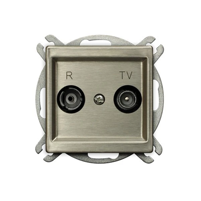 SONATA Pass-through RTV socket SONATA ZAP-10 argent neuf