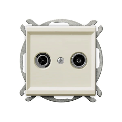 SONATA Pass-through RTV socket ZAP-16 ecru