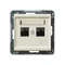 SONATA Presa computer doppia, cat.5e, ecru, senza cornice