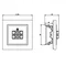 SONATA Prise haut-parleur, double blanc