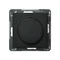 SONATA Push/turn dimmer for incandescent and glow load, black metallic, without frame