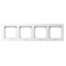 SONATA Quadruple frame for IP44 switches, white