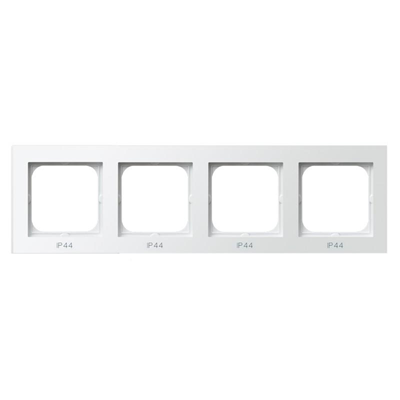 SONATA Quadruple frame for IP44 switches, white