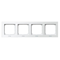 SONATA Quadruple frame for IP44 switches, white