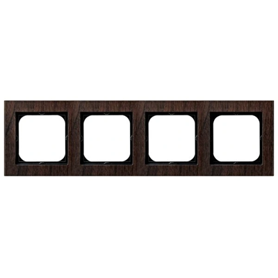 SONATA Quadruple frame walnut wood