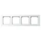 SONATA Quadruple white frame
