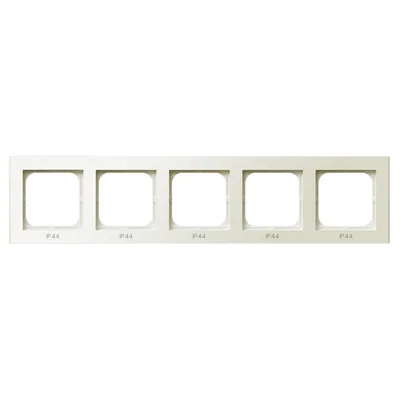 SONATA Рамка 5-кратна для вимикачів IP44, ecru