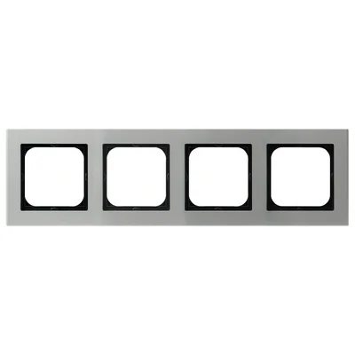 SONATA Ramka poczwórna aluminium