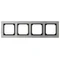SONATA Ramka poczwórna aluminium