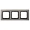 SONATA Ramka potrójna szczotkowana satyna