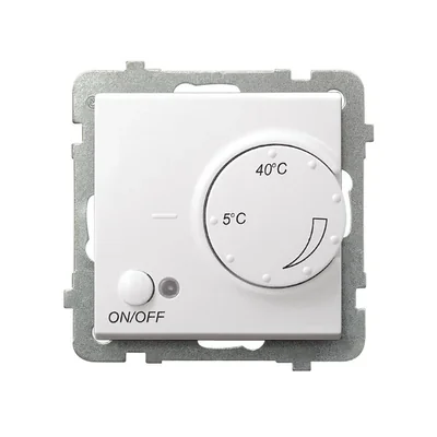 SONATA Regulator temperatury biały, bez ramki