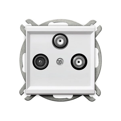 SONATA RTV-SAT socket, pass-through white