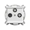 SONATA RTV-SAT socket with two SAT outputs white