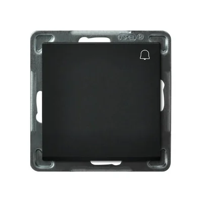 SONATA Shorting switch "bell" black metallic, without frame