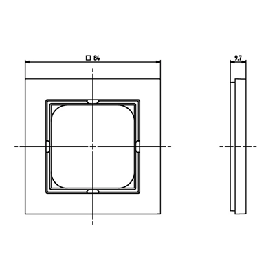 SONATA Single ecru frame