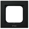 SONATA Single frame for IP44 switches, black metallic