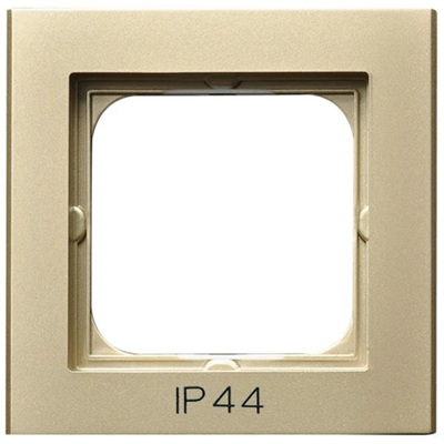 SONATA Single frame for IP44 switches, champagne gold