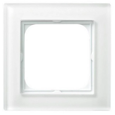 SONATA Single frame white glass