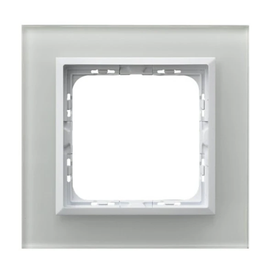 SONATA Single frame white glass