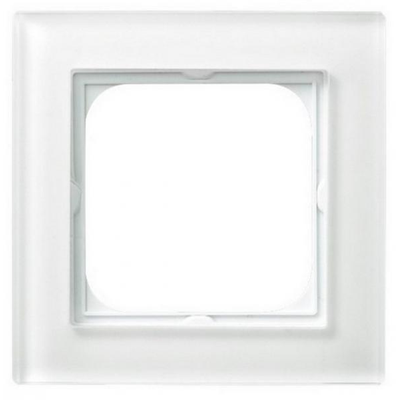 SONATA Single frame white glass