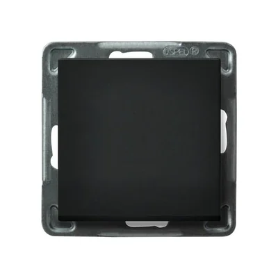 SONATA Single-pole black metallic switch, without frame