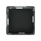 SONATA Single-pole black metallic switch, without frame