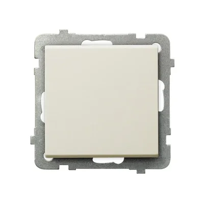 SONATA Single-pole ecru switch, without frame