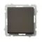 SONATA Single-pole switch chocolate metal, frameless