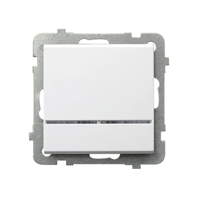 SONATA Single-pole switch with backlight white, without frame