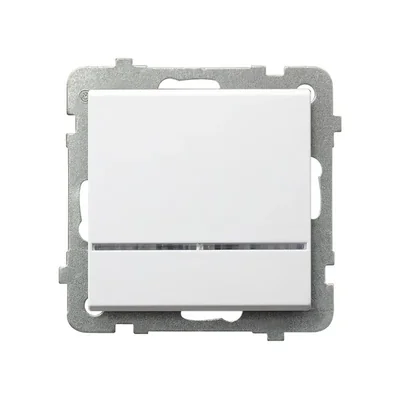 SONATA Single-pole switch with backlight white, without frame