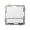 SONATA Single-pole switch with backlight white, without frame