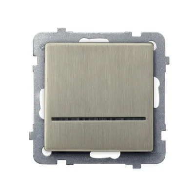 SONATA Single-pole switch with illumination new silver