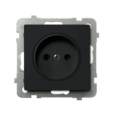 SONATA Single socket black metallic