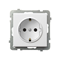 SONATA Single socket with earthing schuko white