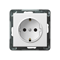 SONATA Single socket with earthing schuko white