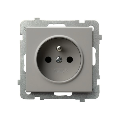 SONATA Single socket with grounding cashmere