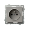 SONATA Single socket with grounding cashmere