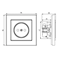 SONATA Single socket with shutters, white, equipped with shutters for current paths