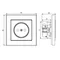 SONATA Single socket with shutters, white, equipped with shutters for current paths