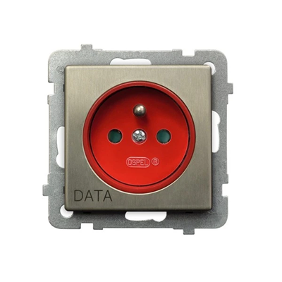 SONATA SONATA single socket outlet DATA new silver