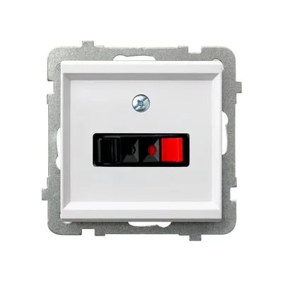 SONATA Speaker socket, single white